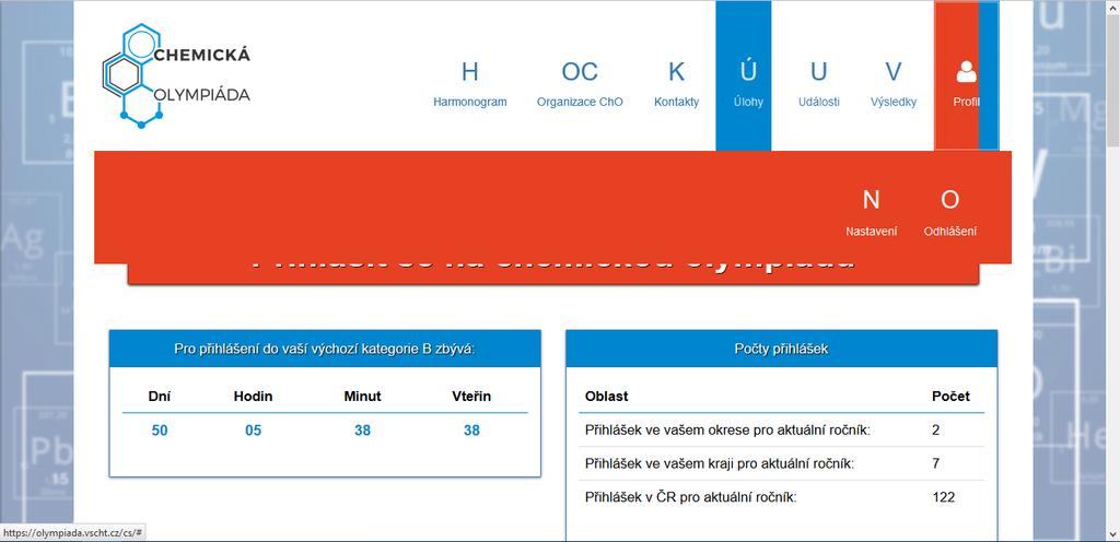 4. Změna údajů Pro změnu nebo aktualizaci osobních údajů vstupte do Profil