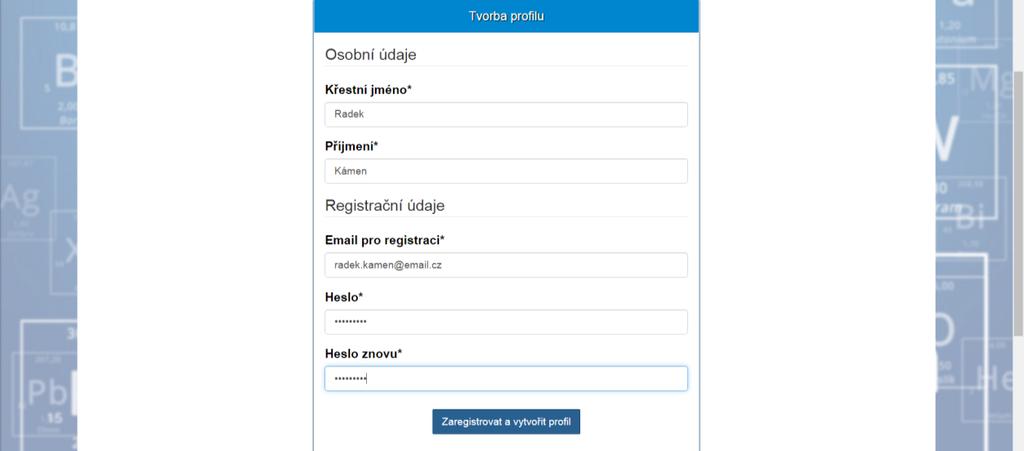 1.1. Přihlášení e-mailem Zvolte metodu přihlášení - E-mail.