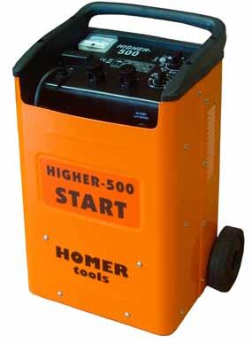 NABÍJEČKY HOMER tools HOMER tools MAX 50 HOMER tools HIGHER 500 START Nabíjecí a startovací zařízení Tyto nabíječky naší privátní značky HOMER tools jsou určeny pro