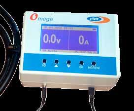 mega weld servis HW Omega je měřící zařízení určené pro: Měření proudu a napětí svařovacího zařízení Měření neelektrických veličin pomocí čidel průtoku plynu, rychlosti posuvu drátu, teploty