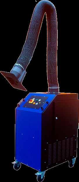 The appliance may be equipped with one or two exhaust arms. The fume extractor EVO FILTER is designed for occasional local exhausting of pollutants arising from welding.
