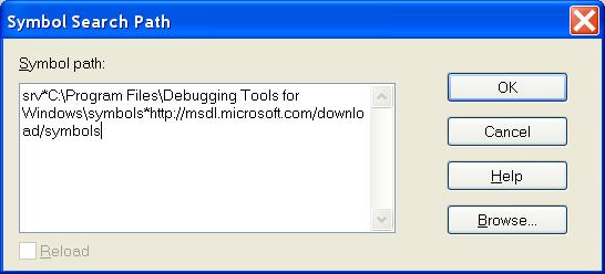 Kapitola A Ladění programů a jádra Windows 181 Tools for Windows\symbols.
