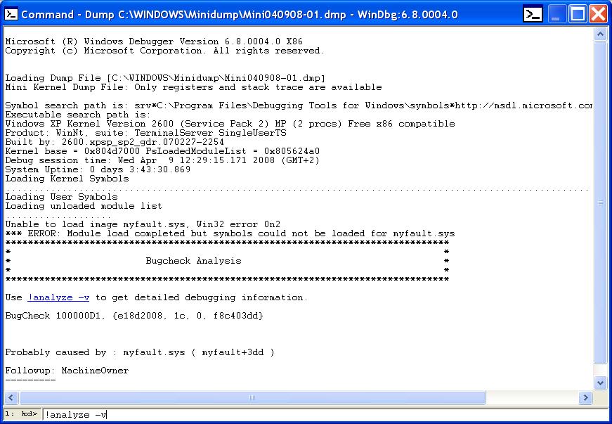 Kapitola A Ladění programů a jádra Windows 182 Obrázek A.