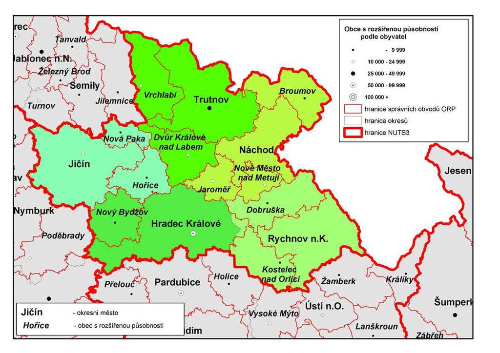 2. úplná aktualizace územně analytických podkladů pro území ORP Dvůr Králové nad Labem 2012 narušený), v případě, že převažují dílčí hodnocení (-).
