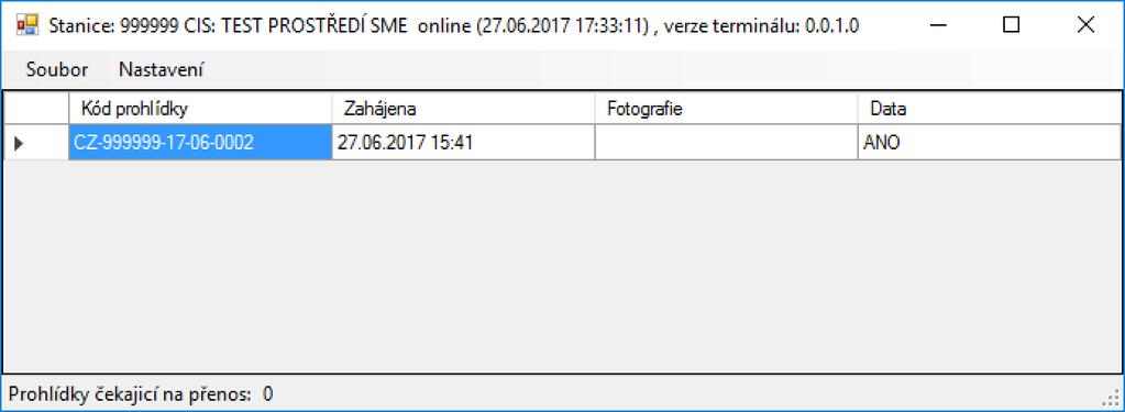 4.5 Registrace SME Terminalu Pro komunikaci se serverem CIS-STK je vyžadováno, aby počítač, kde běží SMETerminal byl ověřen proti prostředí CIS-STK.