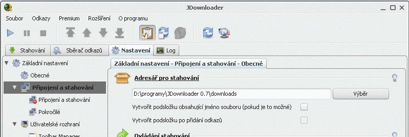 Program JDownloader automaticky shromažďuje odkazy, které zkopírujete do schránky. Nejprve otevřete program JDownloder. Pak si otevřete na internetu např. nějaký příspěvek, který chcete stahovat.
