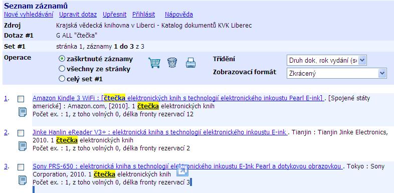 Zkušenosti KVK v Liberci zájem o půjčování V prosinci 2010 prezenčně, od ledna 2011