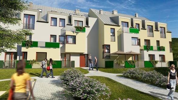 Tento projekt nabízí zajímavé místo pro bydlení v architektonicky zajímavě řešených domech. Domy jsou koncipovány jako stavby o max. 4 nadzemních podlažích a 1 podzemním podlaží.