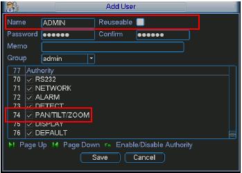 3.2 Účty Uživatelský účet u mobilní aplikace musí mít zapnutou funkci multilog (podporuje více uživatelů přihlášených současně pomocí jednoho účtu) a má zapnutou funkci ovládání PTZ kamer. Foto 3-4.