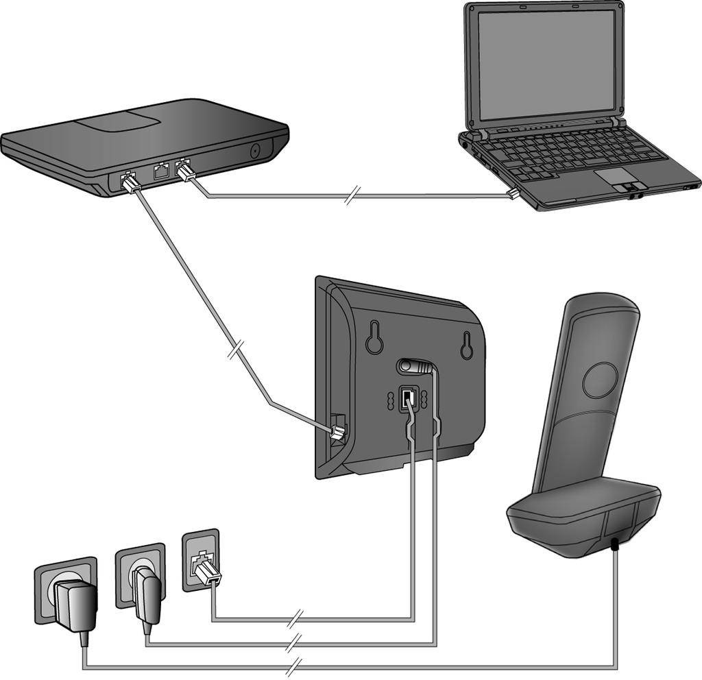 Gigaset A540 IP / CZE-TEL / A31008-M2607-S151-1-2D43 / connect_overview.fm / 5/15/17 Stručný návod k připojení 6 5 1 4 3 2 1 2 3 4 5 6 7 Vložte baterie do sluchátka.