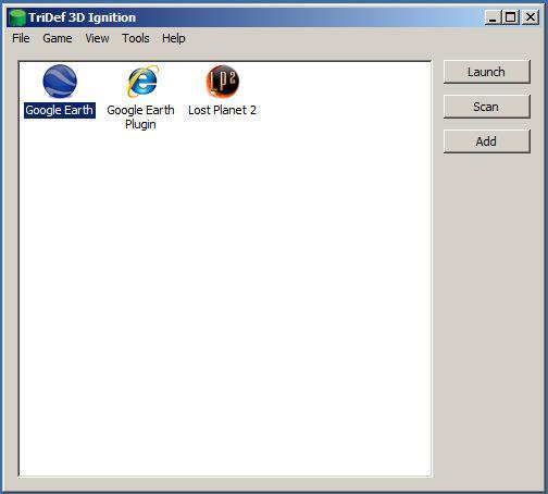4. Sledování 3D s použitím softwaru TriDef 3D 4. Na ploše systému Windows se zobrazí ikona aplikace. 5.