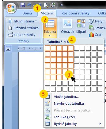 Tabulky v textu V aplikaci Word lze vytvářet v textu tabulky. Přínos upraveného textu v tabulce snad ani není nutno zdůrazňovat. Takže si hned ukážeme, jak takovou tabulku vytvoříme.