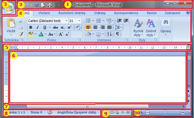 Pás Karet Pás karet je vodorovná oblast (pruh), která se po spuštění aplikace sady Office (například aplikace Word) táhne podél horního okraje okna aplikace.