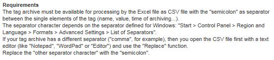 the tag archive of a Comfort Panel or the WinCC Runtime Advanced on the PC