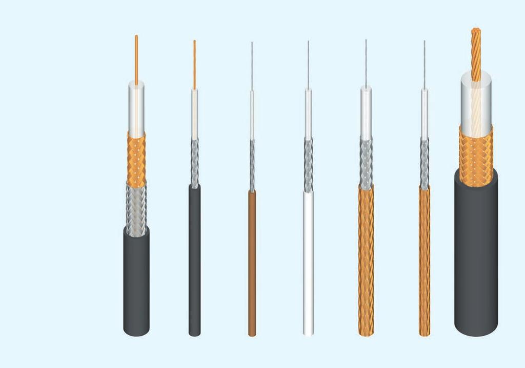 Koaxiální kabely RG dle MIL-C-17 06 Typ RG.