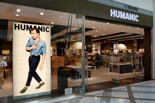 Název: Humanic Počet prodejen CZ: 27 SK: 12 Tržní podíl: 4 %* Sortiment: fashion, sport, dress Popis: Humanic je vnímán zejména jako značka pro mladé, na módu orientované zákazníky.