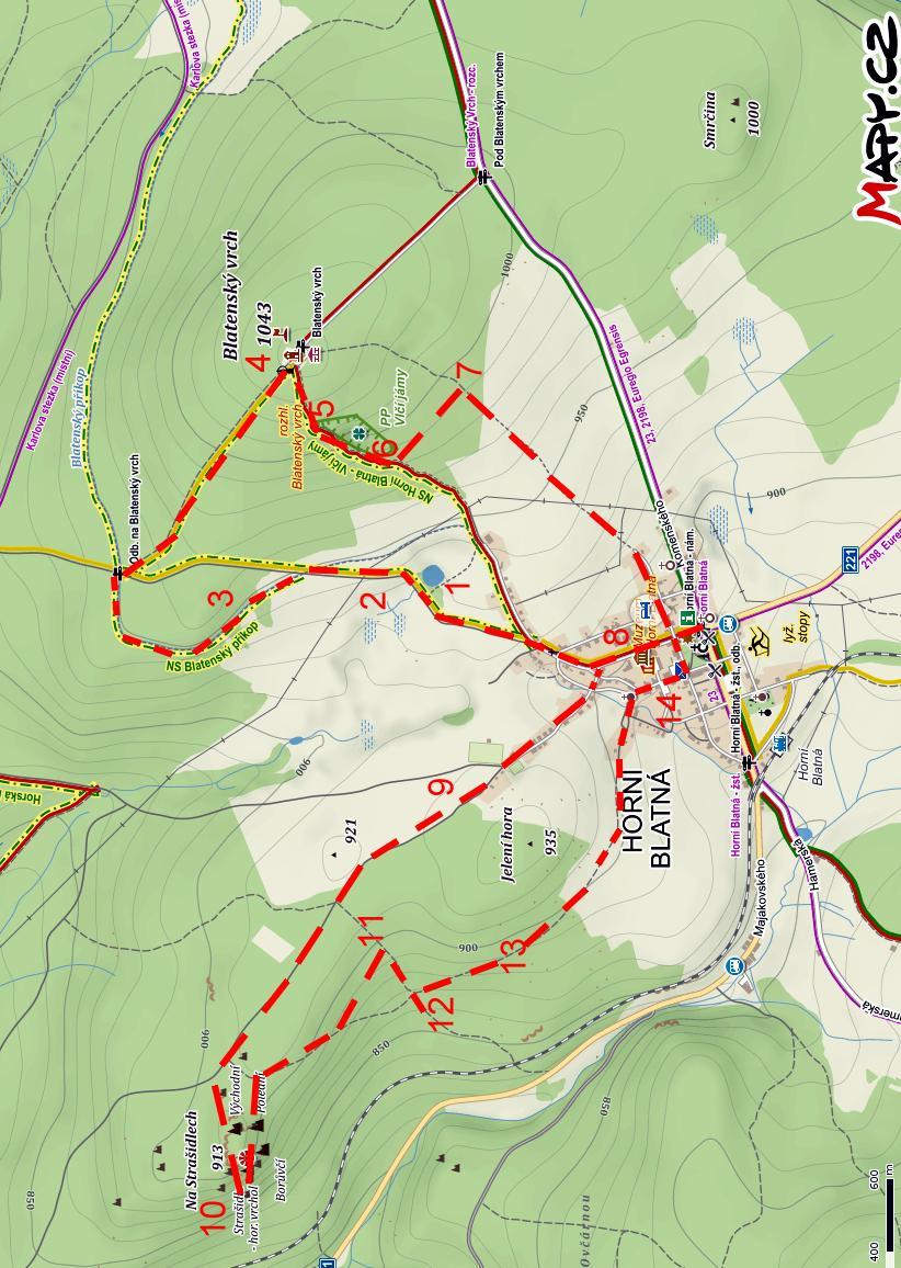 Trasa výšlapu Vydal: Spolek přátel dolu sv.