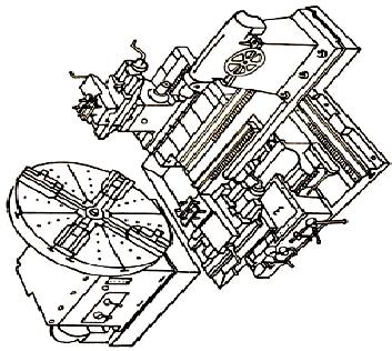 Je-li karusel vybaven kopírovacím zařízením lze na něm soustružit i tvarové plochy. Čelní soustruhy Čelní soustruhy (obr. 1.