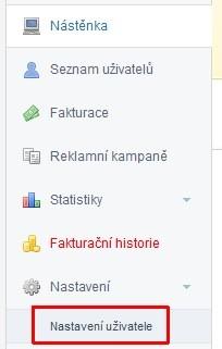 Ve spodní části obrazovky najdete dva důležité údaje API klíč: A také číslo vaší licence. Je to tří až čtyřmístný kód za písmenem c. Obě dvě položky zkopírujte a vložte do administrace Fastcentriku.