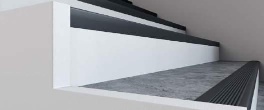 DPH: 155 Kč/bm pro překrytí podlahové krytiny s profilovanou nášlapnou plochou Nejprodávanější dekor schodových hran 0138 (138)