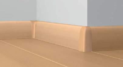 Dýhovaná lišta Modern 40 Masivní dřevěné dekorativní lišty Doporučení ke zpracování 40 mm Montážní klips typ G tavné lepidlo 19 mm 1