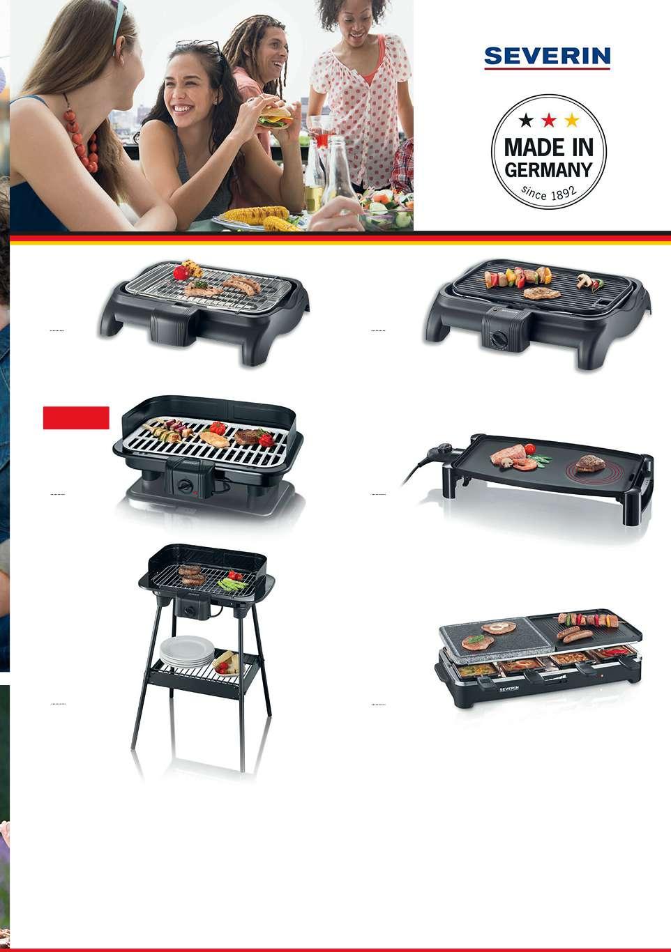 1 2 keramický povrch roštu 3 4 5 6 1. SEVERIN PG 9320 BARBECUE-GRIL 2. SEVERIN PG 1525 BARBECUE-GRIL 3. SEVERIN PG 8530 STOLNÍ BARBECUE-GRIL 4. SEVERIN KG 2388 TEPPAN YAKI 5.