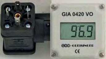 Zobrazovače / Regulátory MIN MAX GIA 0420 VO GIA 0420-VO obj. č. 601016 zobrazovač 4... 20 ma, bez ovládacích tlačítek GIA 0420-VO-T obj. č. 604152 zobrazovač 4.