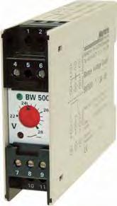 Relé ve standardním provedení nabízí vstupy proudu 0... 1/5 A (volitelně) a napětí 0... 125/250 V AC/DC (volitelně). Lze objednat zvláštní provedení monitorovacího relé se vstupy 0.