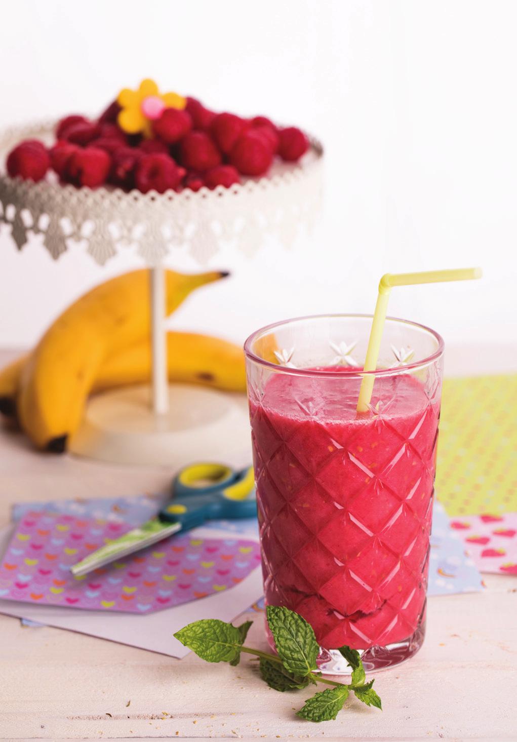 Tipy na nápoje Smoothie 10 minut banán bobulovité ovoce vodu mátu Vložte