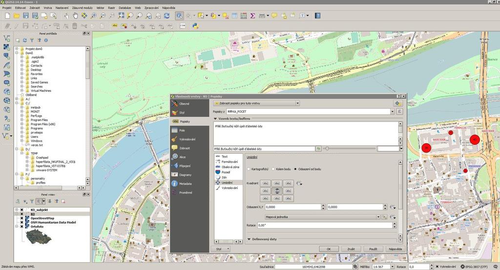 Návrh vizualizace v QGIS QGIS opensource (bezplatný) geografický informační systém umožňující prohlížení, tvorbu a editaci rastrových a vektorových geodat, zpracování GPS dat a tvorbu mapových