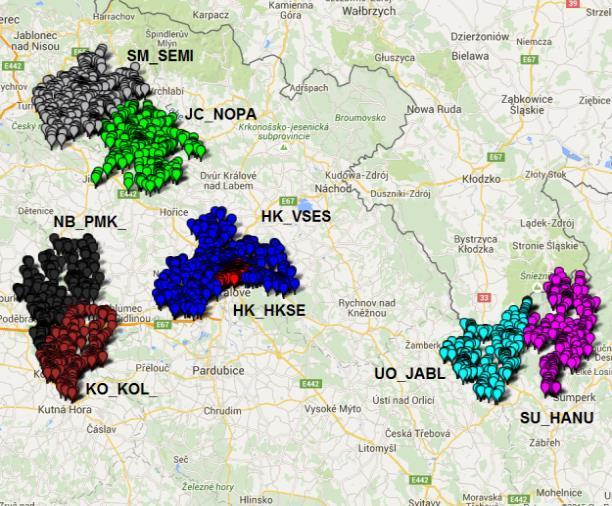 NOVÉ LOKALITY PRO SGRP AMM Charakteristika výb ru 4 topologické ucelené oblasti potenciální implementace ve 4 regionech MCS sdílení knowhow s vyškolenými montéry specialisty AMM Lokalita A Podhorská