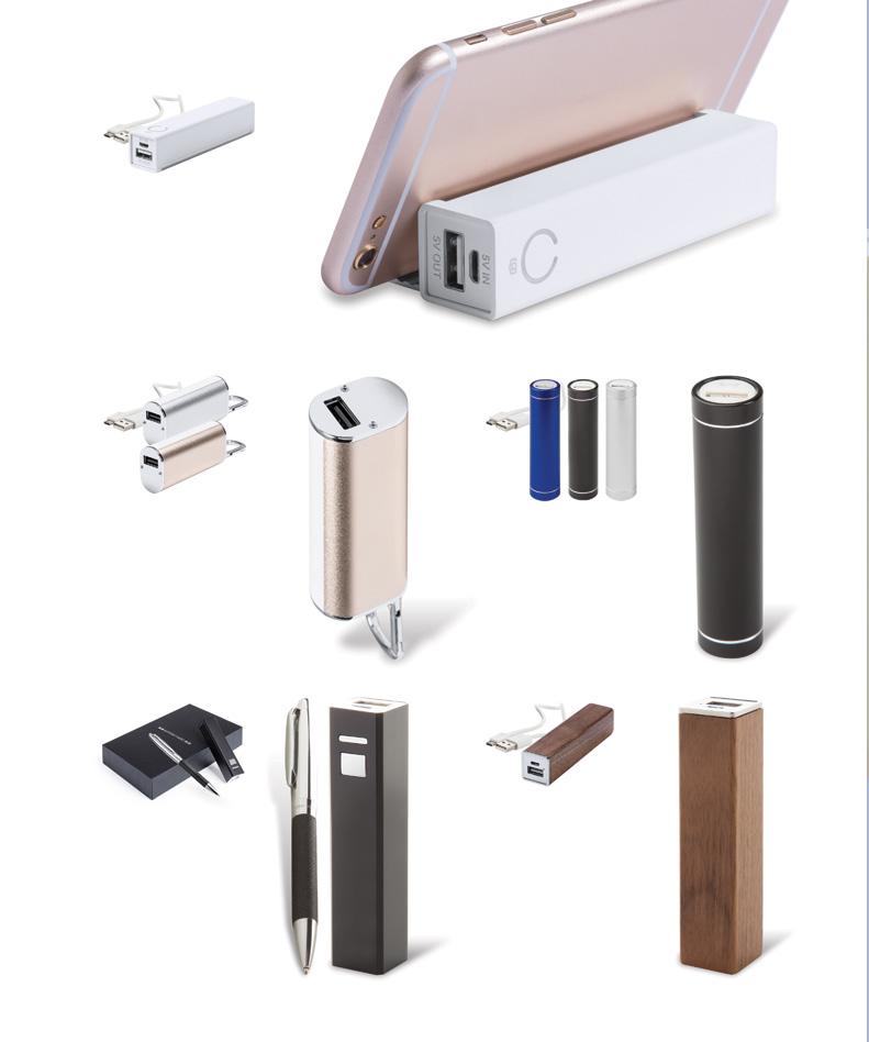 16 TECHNOLOGY AND MOBILE / POWER BANKS 17 2200 mah KINSPER AP781157 98 23 23 mm [ P2 (4C, 60 12 mm), UV (FC, 60 20 mm) Plastová USB power banka 2200 mah baterií a stojánkem na mobil. Vč.