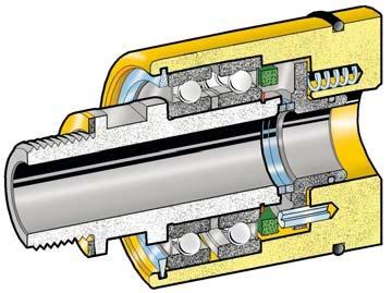 ROTOFLUX ZAPUŠTĚNÁ MONTÁŽ Vzduch Vakuum Olej Voda ROTOFLUX ZAPUŠTĚNÁ MONTÁŽ JEDNOCESTNÁ SPOJKA, VELIKOSTI OD 1/4 DO 1/2 N model (standard) s těsněním typu karbd wolframu pro vzduch, vakuum