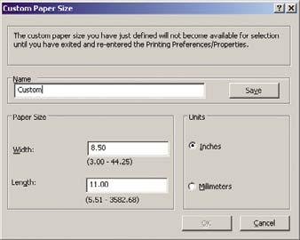 5. Zvolte požadovanou možnost Document Size (Velikost dokumentu) a Print Quality