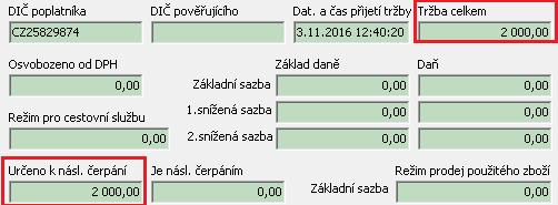 Pkud budete mít i případy plateb určených k následnému čerpání neb zúčtvání (nabití elektrnické peněženky, čipů) ( 4 dst.2 zák.112/2016) a následně jejich čerpání (zúčtvání) ( 4 dst.2, písm.b) zák.