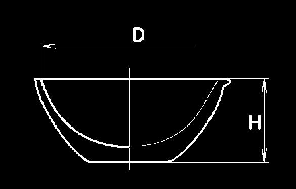 LABORATORNÍ PORCELÁN Třecí miska rsná (bez toučku) D H V 51 32 25 * 19.00 89,- 63 41 50 * 19. 8,- 76 45 75 * 19.