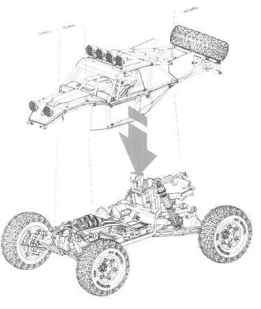 hlavní desky přijímače rc-modelu Servo output socket