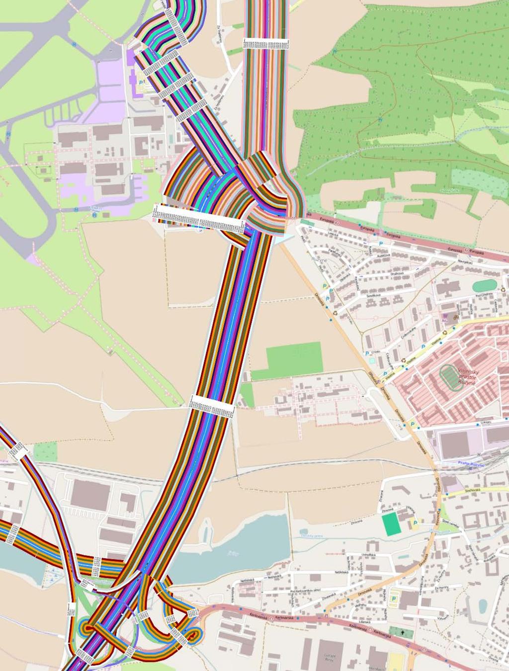 Sdružení METROPROJEKT + SUDOP Praha Ruzyně - Kladno A.2. Vyhodnocení Obr: 17.