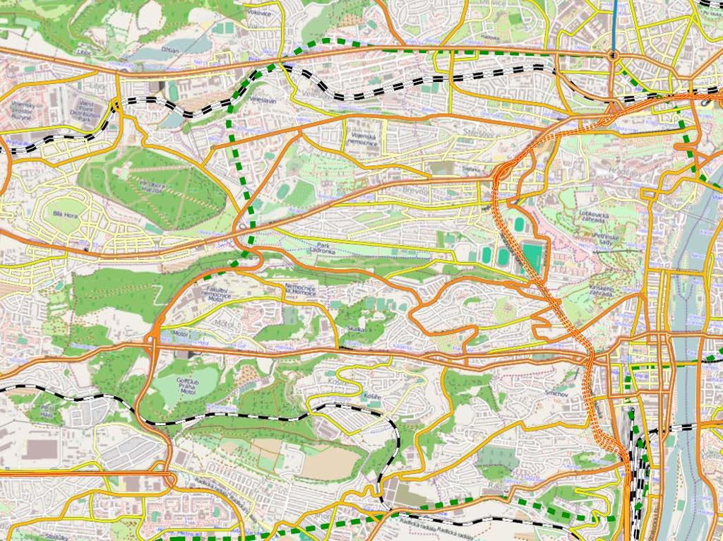 Sdružení METROPROJEKT + SUDOP Praha Ruzyně - Kladno A.2. Vyhodnocení 14 %. Na trati č.