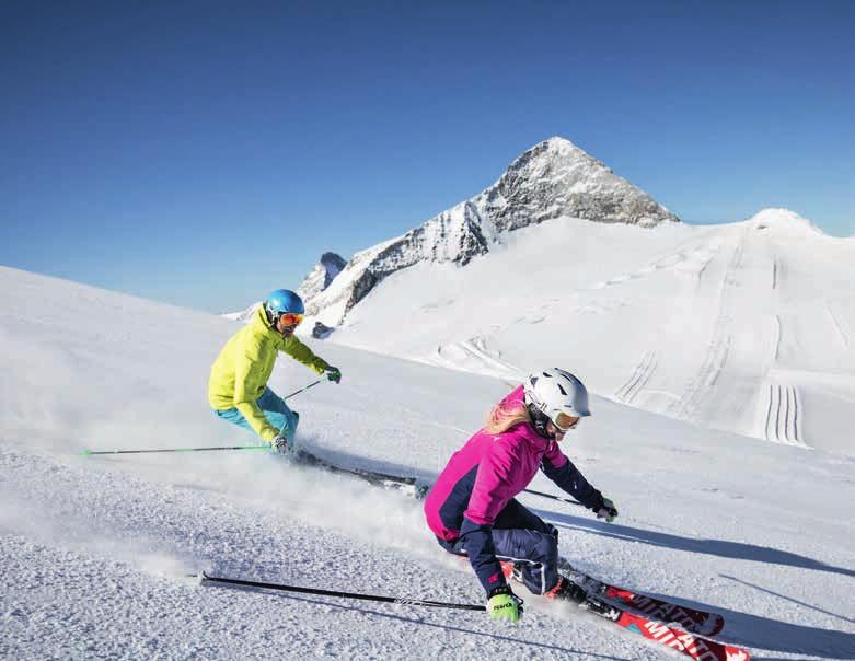 LYŽAŘSKÝ LEDOVCOVÝ SVĚT ZILLERTAL 3000 Střediska Eggalm, Rastkogel, Penken a jediná rakouská celoroční lyžařská oblast, Hintertuxský ledovec, tvoří společně lyžařský ledovcový svět Zillertal 3000.