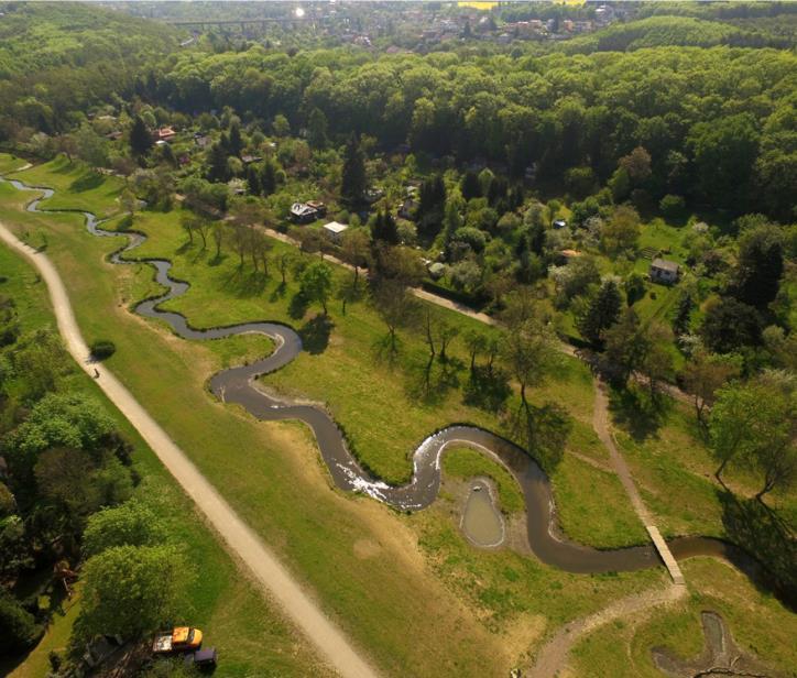 Obr. 1 Říční niva Rokytky po revitalizaci Zdroj: Praha-příroda, 20