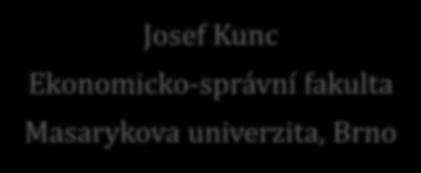 CENTER Josef Kunc