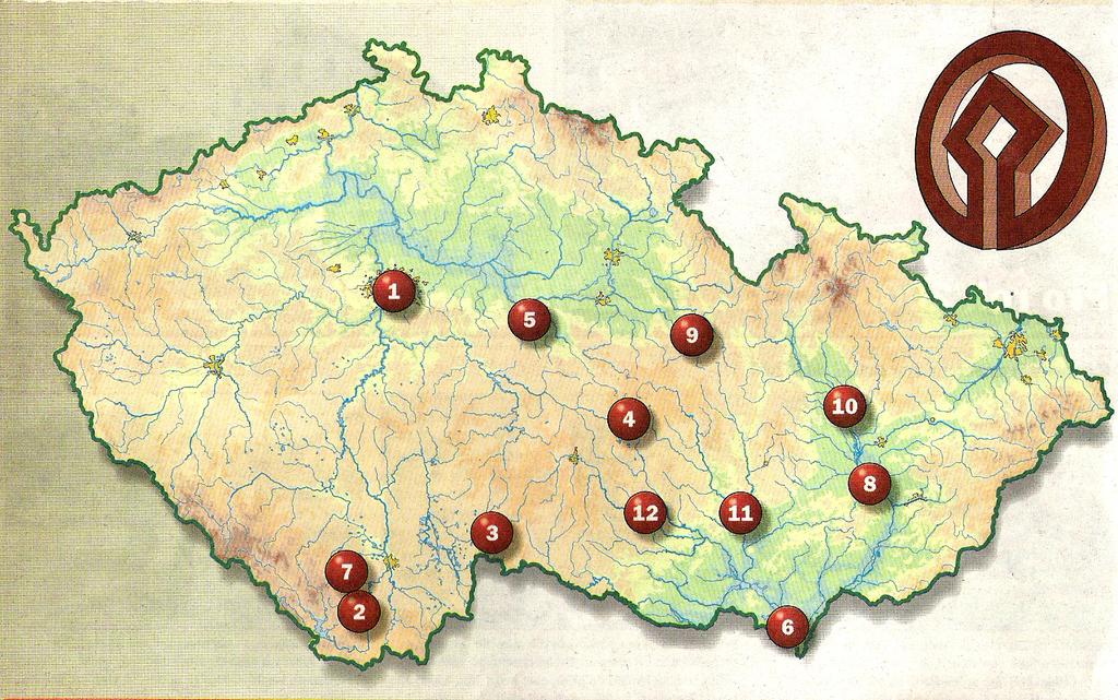 Památky ČR uvedené v Seznamu světového kulturního dědictví UNESCO 1. Historické jádro Prahy; 2. Historické jádro Českého Krumlova; 3. Historické jádro Telče 4. Poutní kostel sv.