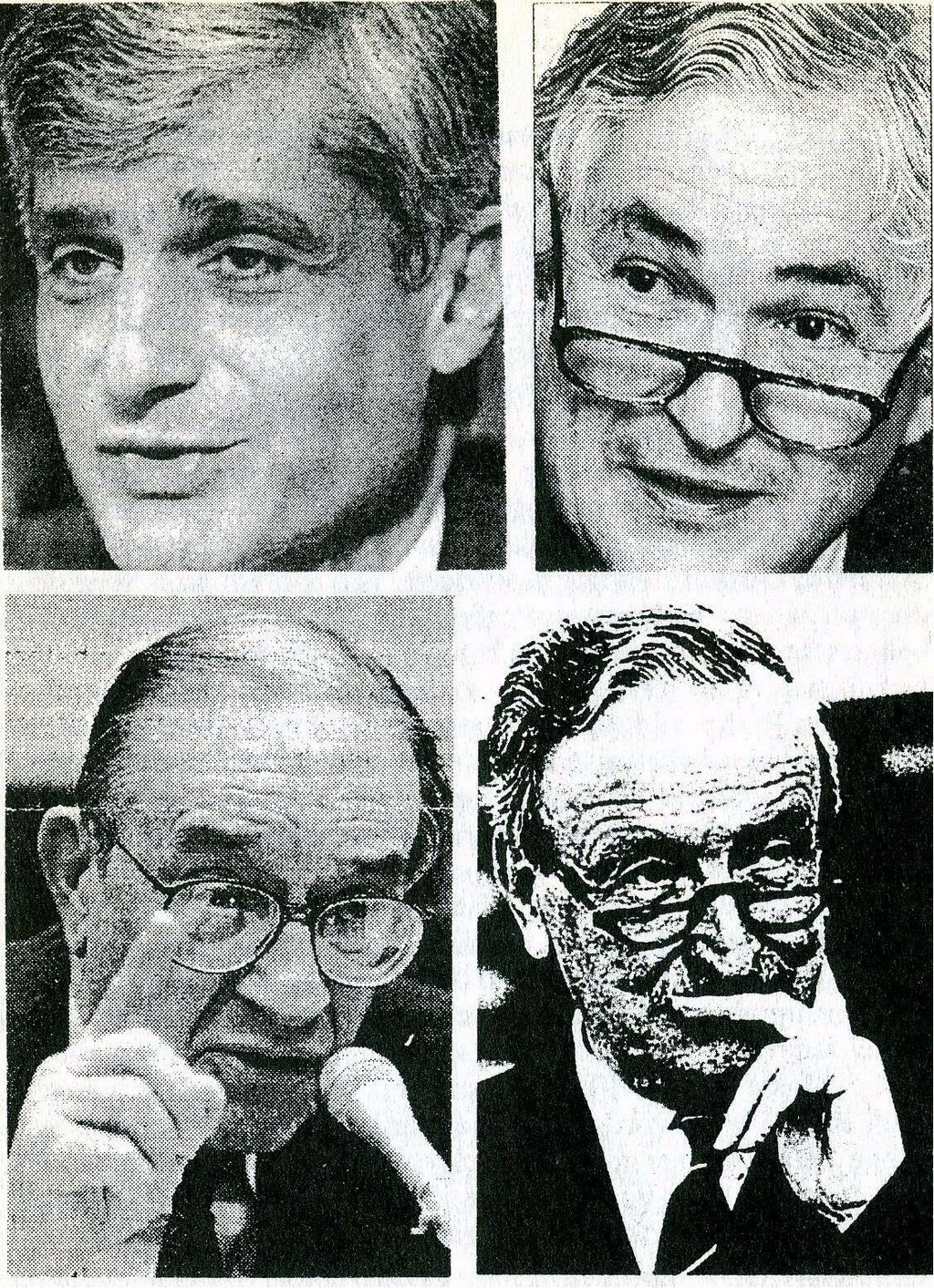 Oni a jim podobní již dnes ovládají prostřednictvím peněz celý svět: Robert Rubin (vlevo nahoře), židovský bankéř a ministr financí USA.