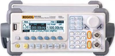 GOOD WILL řada AFG2000/AFG2100 5/12/25MHz Šířka pásma 0,1 Hz ~ 5/12/25 MHz, rozlišení 0,1 Hz Sinus, obdélník, rampa, šum a programovatelný průběh Vzorkování 20 MSa/s a rozlišení D/A převodníku 10