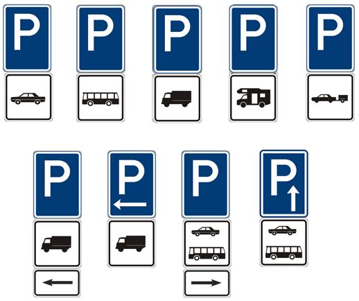 3.2.3 Stání podle druhu vozidla (1) V rámci odpočívky jsou zpravidla vyznačeny plochy stání pro jednotlivé druhy vozidel.