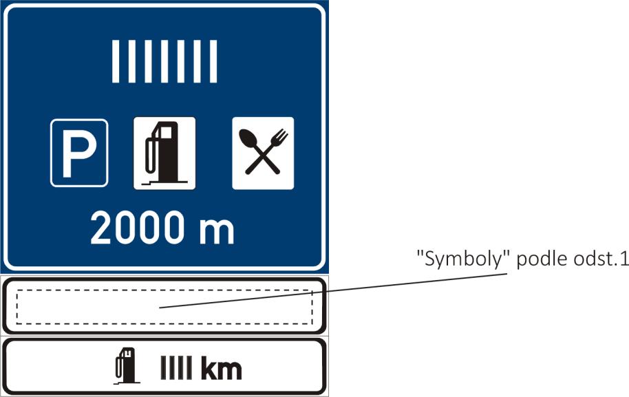 Obr. E10 3.5 Výjezd z odpočívky (1) Na výjezdu z odpočívky se užívá značky Dej přednost v jízdě! (č. P 4), a to i v případě, že je připojení do průběžných pruhů řešeno připojovacím pruhem.