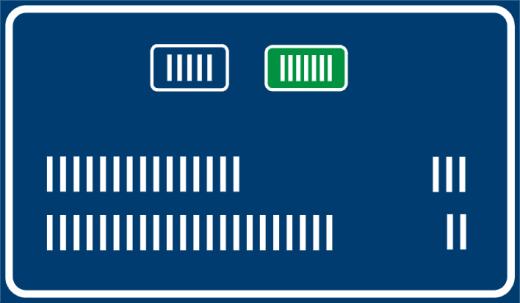 IS 8a se užívá zejména k potvrzení směru v rámci rozlehlé nebo složité křižovatky (obr. A29). Obr.