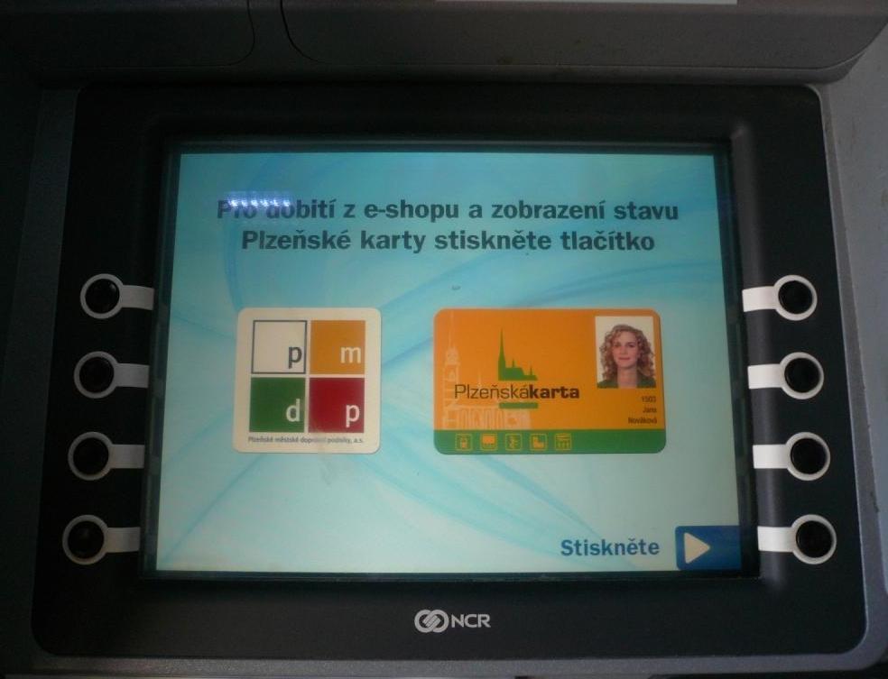 směruje na stránku pro dobití Plzeňské karty (i když zrovna nevidíte úvodní