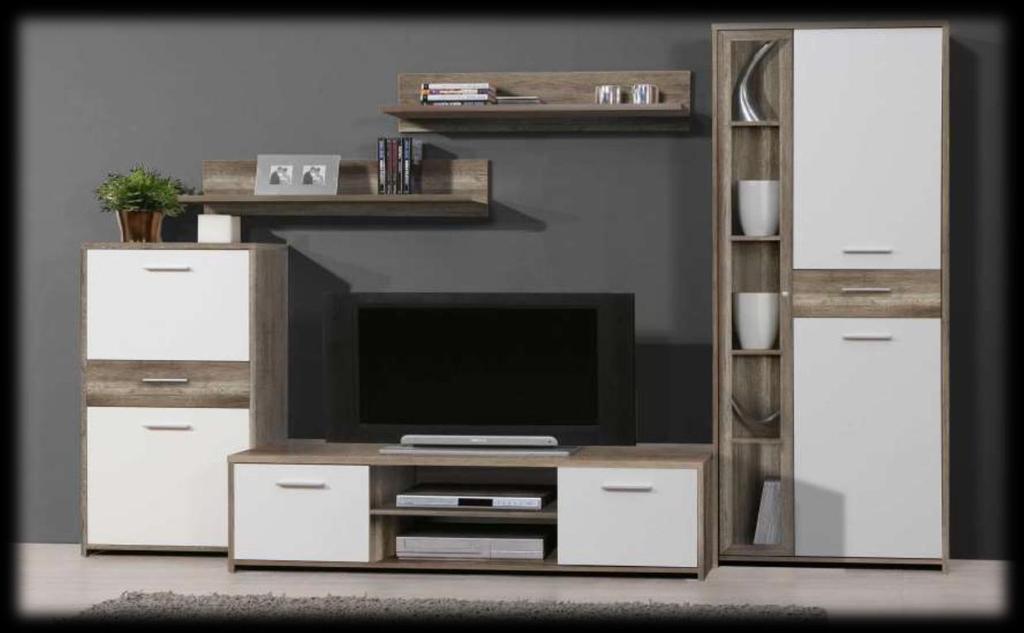 PABLO 043000067 PABLO CONFORAMA PBLM01-P79 stěna dub písk/bílá 257x183x53 6